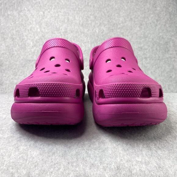 Crocs Womens 10 Mens 8 Classic Crush Platform Clog Fuchsia Pink - Picture 2 of 9